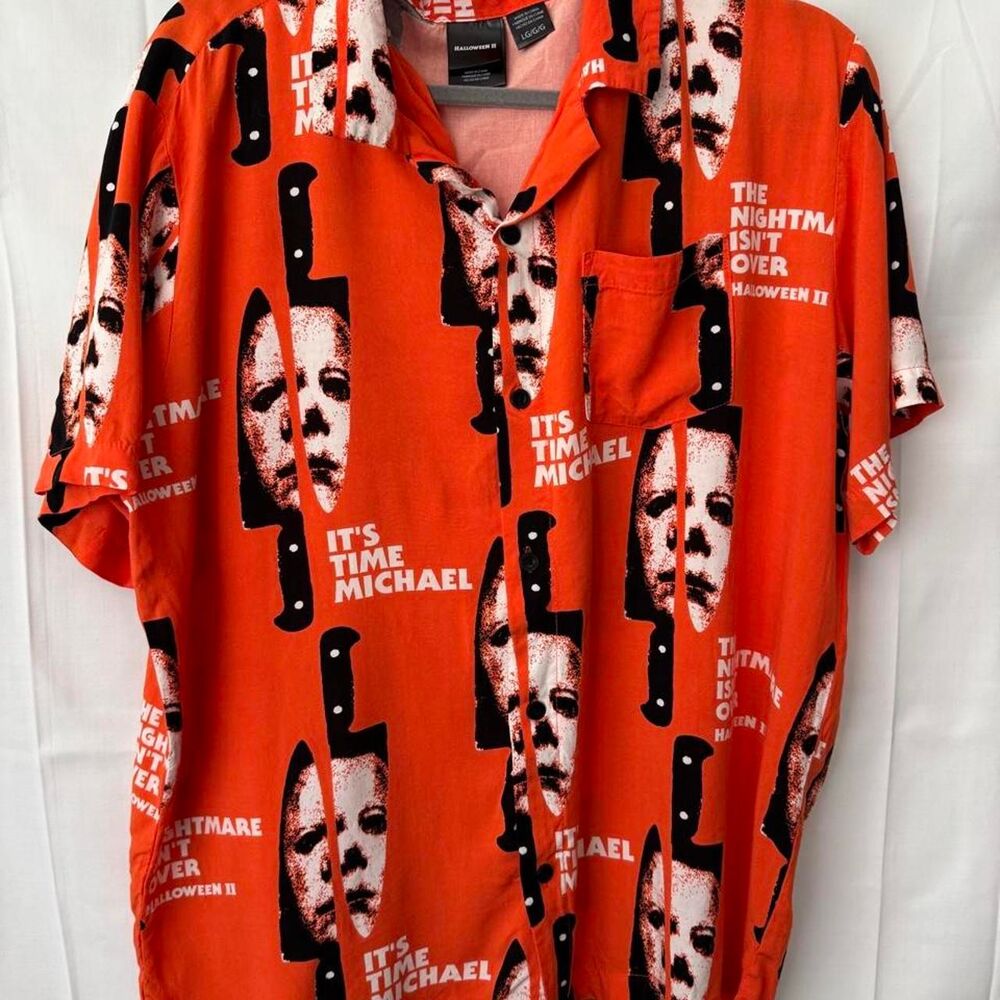 Universal Men's Orange and Red Shirt